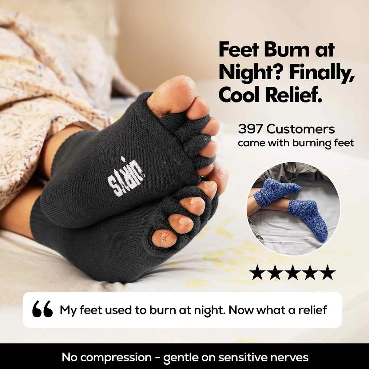 Dirts Black Foot Alignment Socks