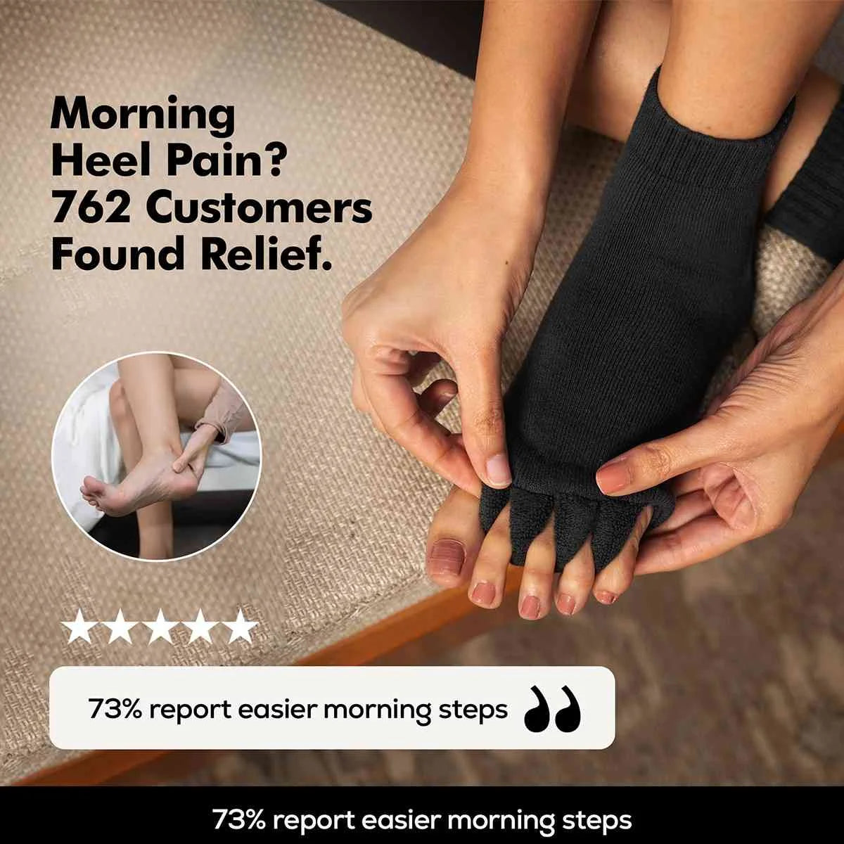 Dirts Black Foot Alignment Socks