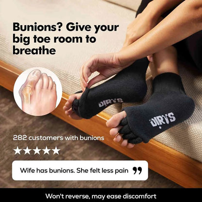 Dirts Black Foot Alignment Socks