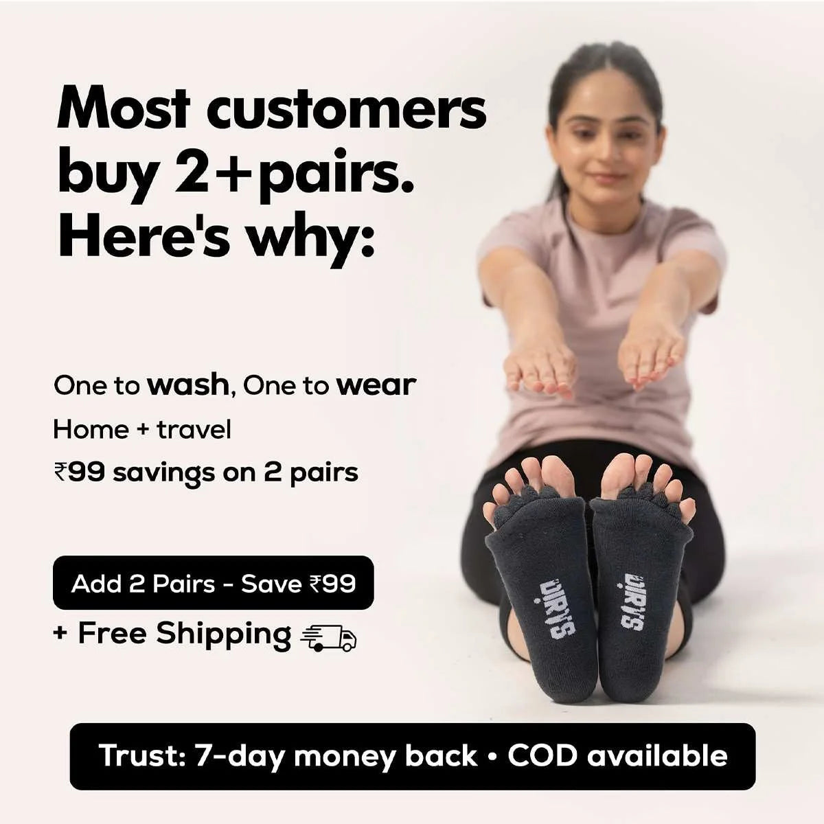 Dirts Black Foot Alignment Socks