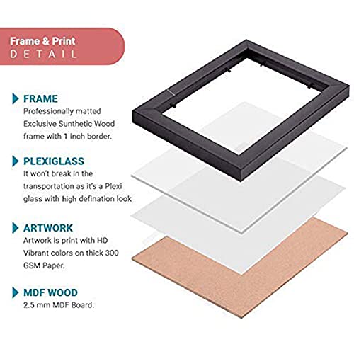 kotart - Motivational Quotes Wall Posters with Frame for Home and Office Wall Decor - Inspirational Quotes Wall Frames - Framed Posters for Living Room (Art 1, Small)|B0BM91RYZZ