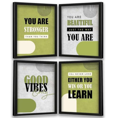 kotart - Motivational Quotes Wall Posters with Frame for Home and Office Wall Decor - Inspirational Quotes Wall Frames - Framed Posters for Living Room (Art 1, Small)|B0BM91RYZZ