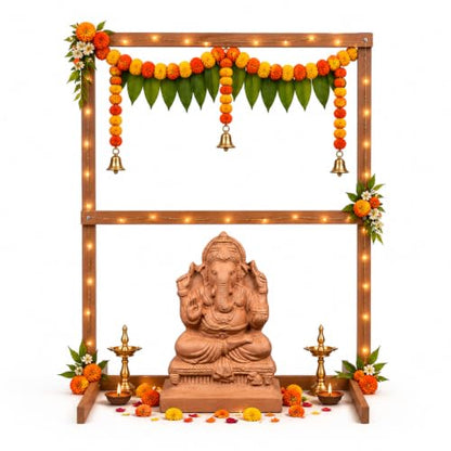 Itsy Bitsy- Natural Clay Ganesha Idol | DIY Eco-Friendly Mould and Make Kit | DIY Ganpati Murti Making Kit for Craft, Decoration | Gift for Kids & Adults|B07WR68ZST