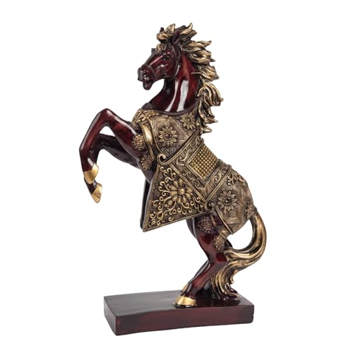 eCraftIndia Resin Running Horse Showpiece for Home Decor Office | Gift for Housewarming Birthday|B0GQBJZ9GW