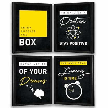 kotart - Motivational Quotes Wall Posters with Frame for Home and Office Wall Decor - Inspirational Quotes Wall Frames - Framed Posters for Living Room (Art 1, Small)|B0BM91RYZZ