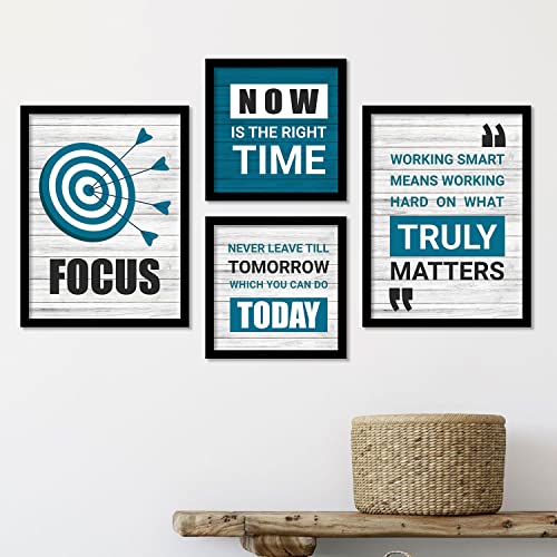 kotart - Motivational Quotes Wall Posters with Frame for Home and Office Wall Decor - Inspirational Quotes Wall Frames - Framed Posters for Living Room (Art 1, Small)|B0BM91RYZZ