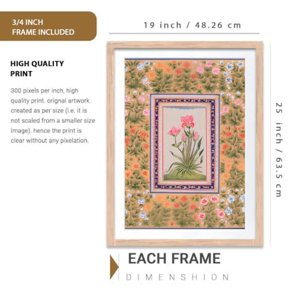 kotart Premium Digital Madhubani Art Paintings with Frame for Home Decor - Wall Painting for Living Room - Pack of 6 (10x13, painting for wall decoration)|B0CQTDMRD3