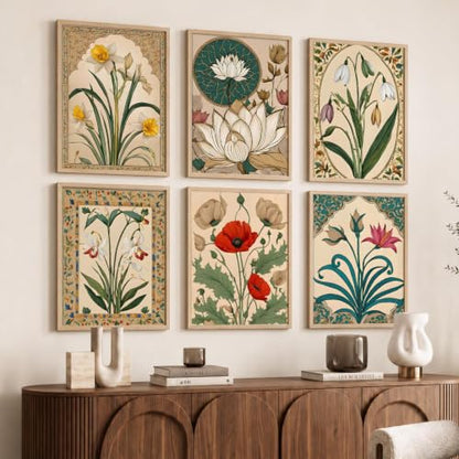 kotart Premium Digital Madhubani Art Paintings with Frame for Home Decor - Wall Painting for Living Room - Pack of 6 (10x13, painting for wall decoration)|B0CQTDMRD3