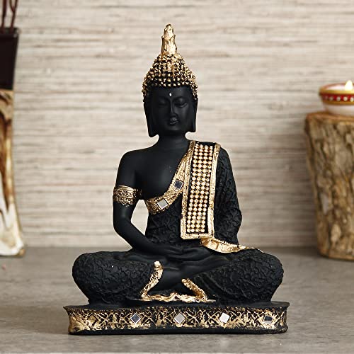 eCraftIndia Lord Buddha Statue for Home Decor Living Room | Gautam Buddha Idol Under the Bodhi-Tree | Showpiece Gift for Housewarming Birthday|B0GQBK7H85