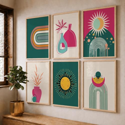 kotart Premium Digital Madhubani Art Paintings with Frame for Home Decor - Wall Painting for Living Room - Pack of 6 (10x13, painting for wall decoration)|B0CQTDMRD3