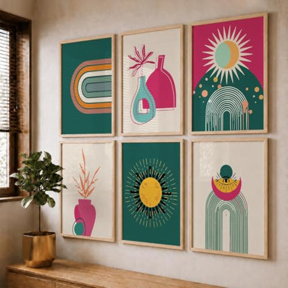kotart Premium Digital Madhubani Art Paintings with Frame for Home Decor - Wall Painting for Living Room - Pack of 6 (10x13, painting for wall decoration)|B0CQTDMRD3
