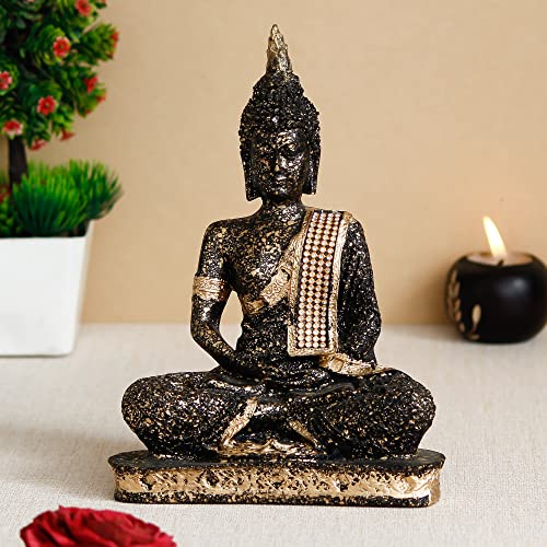 eCraftIndia Lord Buddha Statue for Home Decor Living Room | Gautam Buddha Idol Under the Bodhi-Tree | Showpiece Gift for Housewarming Birthday|B0GQBK7H85