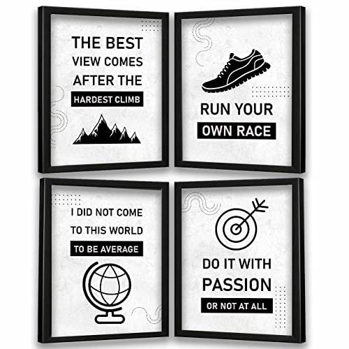 kotart - Motivational Quotes Wall Posters with Frame for Home and Office Wall Decor - Inspirational Quotes Wall Frames - Framed Posters for Living Room (Art 1, Small)|B0BM91RYZZ
