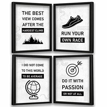 kotart - Motivational Quotes Wall Posters with Frame for Home and Office Wall Decor - Inspirational Quotes Wall Frames - Framed Posters for Living Room (Art 1, Small)|B0BM91RYZZ