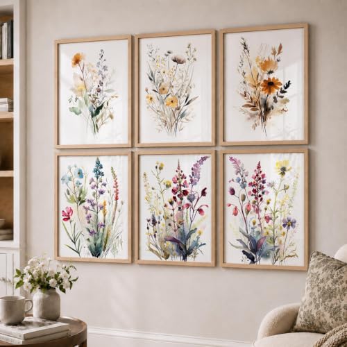 kotart Premium Digital Madhubani Paintings with Frame for Home Decoration - Traditional Painting for Living Room Bedroom Office Room Decor - Painting for Wall Decoration - Pack of 6 (Art 6, 10x13 inch)|B0CNZHP7C7