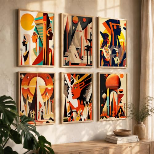 kotart Premium Digital Madhubani Paintings with Frame for Home Decoration - Traditional Painting for Living Room Bedroom Office Room Decor - Painting for Wall Decoration - Pack of 6 (Art 6, 10x13 inch)|B0CNZHP7C7