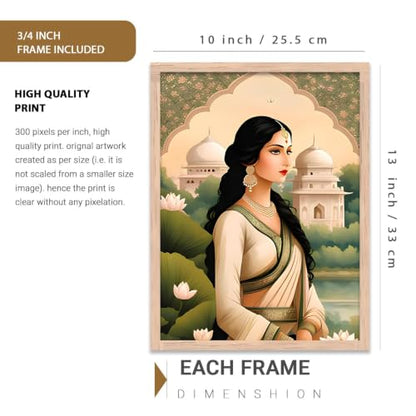 kotart Premium Digital Madhubani Art Paintings with Frame for Home Decor - Wall Painting for Living Room - Pack of 6 (10x13, painting for wall decoration)|B0CQTDMRD3