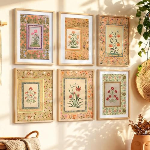 kotart Premium Digital Madhubani Art Paintings with Frame for Home Decor - Wall Painting for Living Room - Pack of 6 (10x13, painting for wall decoration)|B0CQTDMRD3