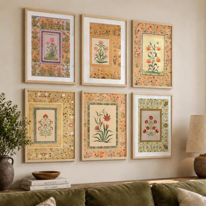 kotart Premium Digital Madhubani Art Paintings with Frame for Home Decor - Wall Painting for Living Room - Pack of 6 (10x13, painting for wall decoration)|B0CQTDMRD3