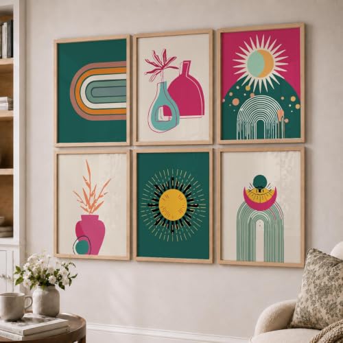 kotart Premium Digital Madhubani Art Paintings with Frame for Home Decor - Wall Painting for Living Room - Pack of 6 (10x13, painting for wall decoration)|B0CQTDMRD3