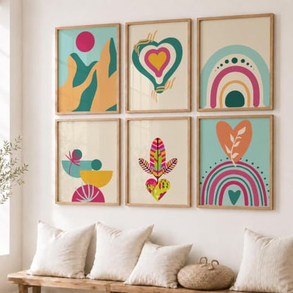 kotart Premium Digital Madhubani Art Paintings with Frame for Home Decor - Wall Painting for Living Room - Pack of 6 (10x13, painting for wall decoration)|B0CQTDMRD3