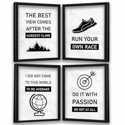 kotart - Motivational Quotes Wall Posters with Frame for Home and Office Wall Decor - Inspirational Quotes Wall Frames - Framed Posters for Living Room (Art 1, Small)|B0BM91RYZZ