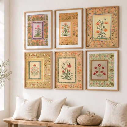 kotart Premium Digital Madhubani Art Paintings with Frame for Home Decor - Wall Painting for Living Room - Pack of 6 (10x13, painting for wall decoration)|B0CQTDMRD3