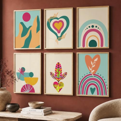 kotart Premium Digital Madhubani Art Paintings with Frame for Home Decor - Wall Painting for Living Room - Pack of 6 (10x13, painting for wall decoration)|B0CQTDMRD3