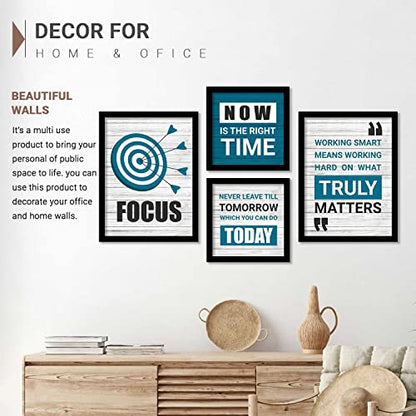 kotart - Motivational Quotes Wall Posters with Frame for Home and Office Wall Decor - Inspirational Quotes Wall Frames - Framed Posters for Living Room (Art 1, Small)|B0BM91RYZZ
