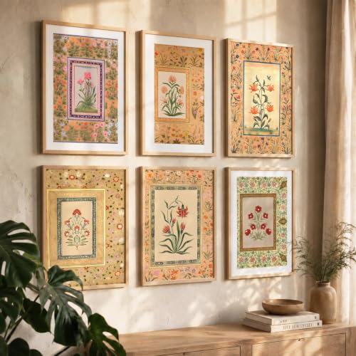 kotart Premium Digital Madhubani Art Paintings with Frame for Home Decor - Wall Painting for Living Room - Pack of 6 (10x13, painting for wall decoration)|B0CQTDMRD3