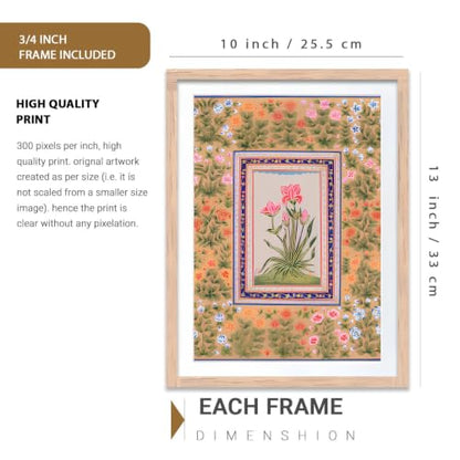 kotart Premium Digital Madhubani Art Paintings with Frame for Home Decor - Wall Painting for Living Room - Pack of 6 (10x13, painting for wall decoration)|B0CQTDMRD3