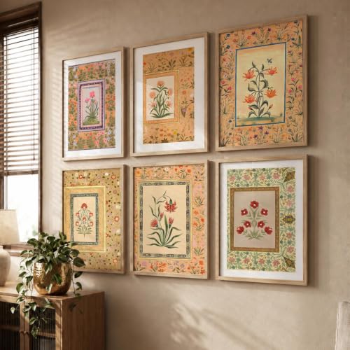 kotart Premium Digital Madhubani Art Paintings with Frame for Home Decor - Wall Painting for Living Room - Pack of 6 (10x13, painting for wall decoration)|B0CQTDMRD3
