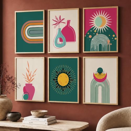 kotart Premium Digital Madhubani Art Paintings with Frame for Home Decor - Wall Painting for Living Room - Pack of 6 (10x13, painting for wall decoration)|B0CQTDMRD3
