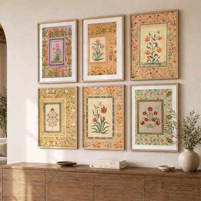 kotart Premium Digital Madhubani Art Paintings with Frame for Home Decor - Wall Painting for Living Room - Pack of 6 (10x13, painting for wall decoration)|B0CQTDMRD3