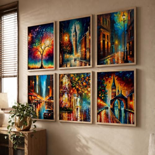kotart Premium Digital Madhubani Paintings with Frame for Home Decoration - Traditional Painting for Living Room Bedroom Office Room Decor - Painting for Wall Decoration - Pack of 6 (Art 6, 10x13 inch)|B0CNZHP7C7