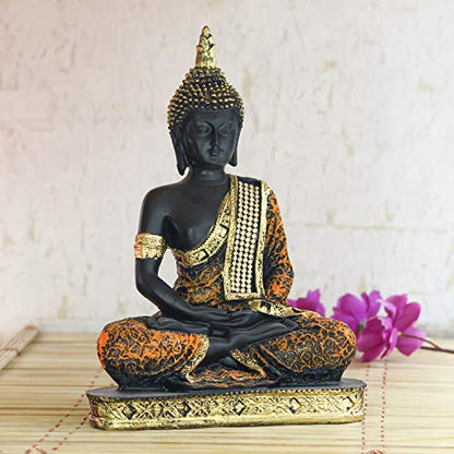 eCraftIndia Lord Buddha Statue for Home Decor Living Room | Gautam Buddha Idol Under the Bodhi-Tree | Showpiece Gift for Housewarming Birthday|B0GQBK7H85