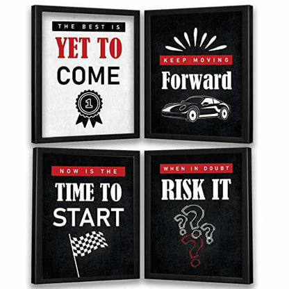 kotart - Motivational Quotes Wall Posters with Frame for Home and Office Wall Decor - Inspirational Quotes Wall Frames - Framed Posters for Living Room (Art 1, Small)|B0BM91RYZZ