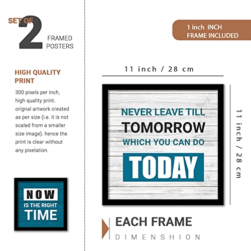 kotart - Motivational Quotes Wall Posters with Frame for Home and Office Wall Decor - Inspirational Quotes Wall Frames - Framed Posters for Living Room (Art 1, Small)|B0BM91RYZZ