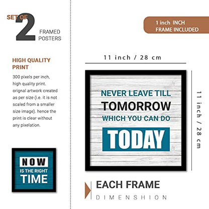 kotart - Motivational Quotes Wall Posters with Frame for Home and Office Wall Decor - Inspirational Quotes Wall Frames - Framed Posters for Living Room (Art 1, Small)|B0BM91RYZZ