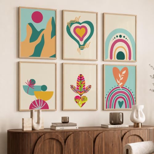 kotart Premium Digital Madhubani Art Paintings with Frame for Home Decor - Wall Painting for Living Room - Pack of 6 (10x13, painting for wall decoration)|B0CQTDMRD3