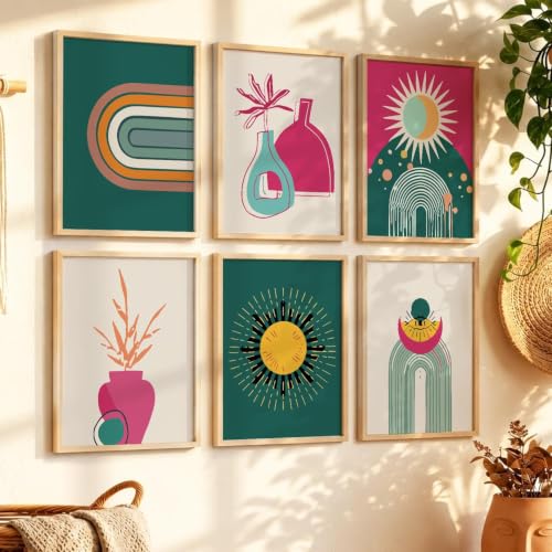 kotart Premium Digital Madhubani Art Paintings with Frame for Home Decor - Wall Painting for Living Room - Pack of 6 (10x13, painting for wall decoration)|B0CQTDMRD3