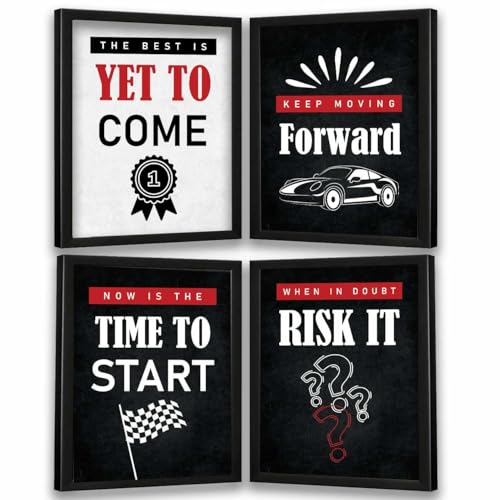 kotart - Motivational Quotes Wall Posters with Frame for Home and Office Wall Decor - Inspirational Quotes Wall Frames - Framed Posters for Living Room (Art 1, Small)|B0BM91RYZZ