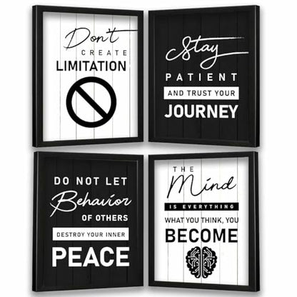 kotart - Motivational Quotes Wall Posters with Frame for Home and Office Wall Decor - Inspirational Quotes Wall Frames - Framed Posters for Living Room (Art 1, Small)|B0BM91RYZZ
